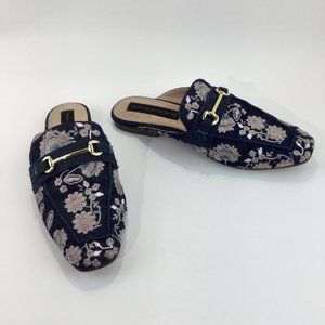Stveve Madden royce denim slip on loafer mule